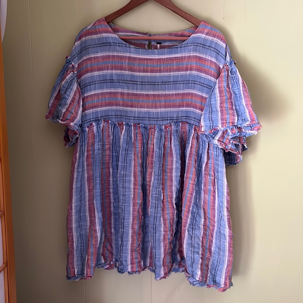 Free people oversized baby doll top